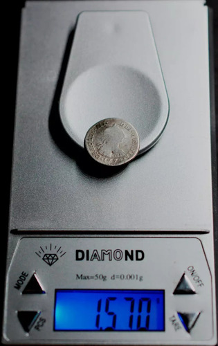 Moneda 1/2 Medio Real Plata Original Carlos Ill 1774 F M