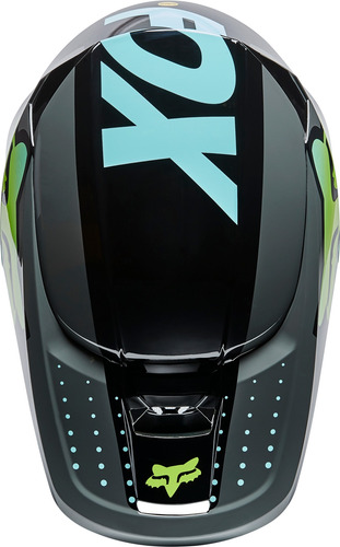 Imagen 3 de 5 de Casco Motocross Fox Niño -yth V1 Trice