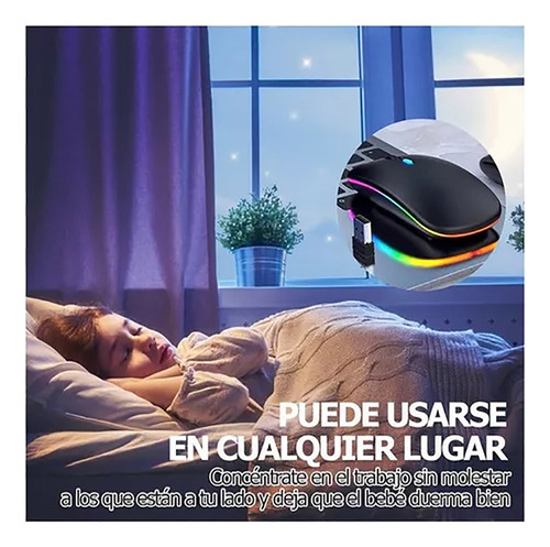 - A Ratón Inalámbrico Bluetooth Ultrafino De 2,4g Con Modo