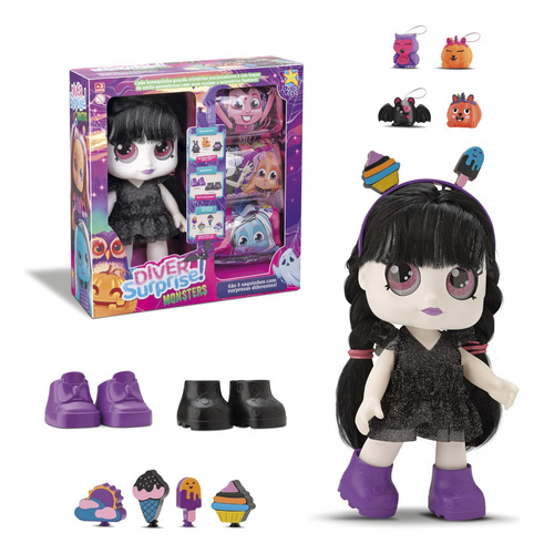 Boneca Diver Surprise Monster Wandinha Assombrosa Lançamento