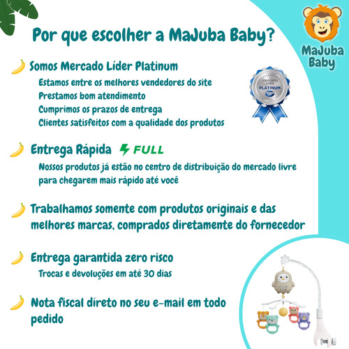 Móbile Musical Berço Bebê Com Controle Zippy