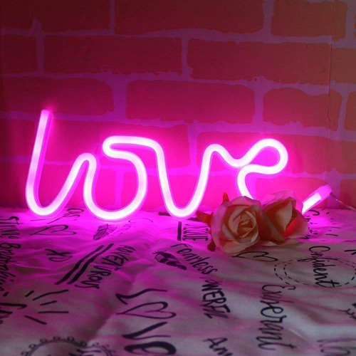 Neón Luz Nocturna, Love - Pink