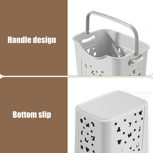 Cesta De Plástico Para Ropa Sucia, Baño, Dormitorio