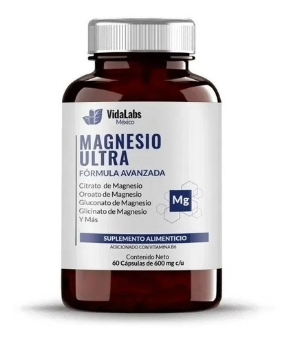 Suplemento en cápsula VidaLabs  Magnesio Ultra Magnesio Ultra magnesio de amplio espectro