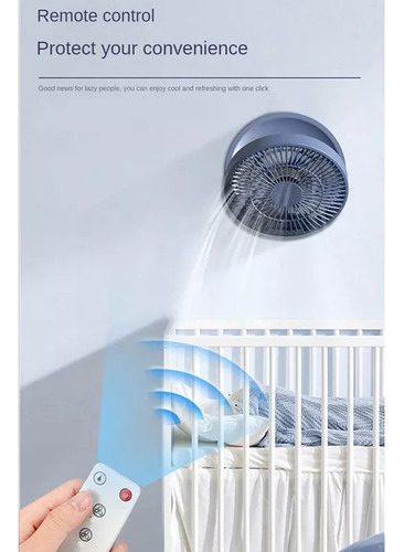 Ventilador De Aire Circulante Inalámbrico Con Control Remoto