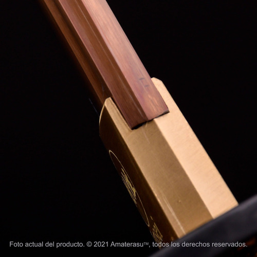 Imagen 7 de 10 de Espada Samurai Katana Kensei Kogane Acero Dorado Full Tang