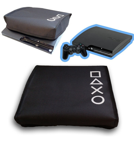 Capa Ps3 Slim Antipoeira Playstation Protetora Console Case