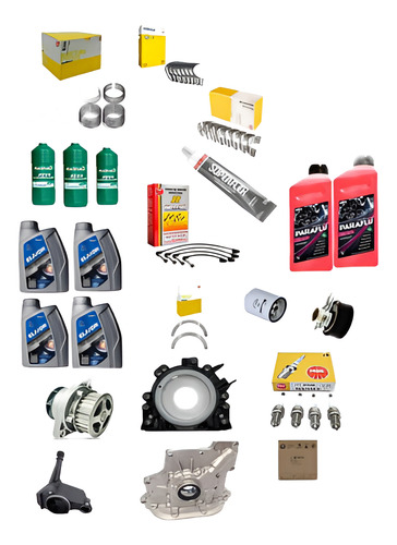 Kit Motor Saveiro 1.6 2016 Pistao Bronzinas Arruela Encosto