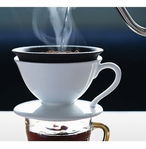 Imagen 6 de 6 de Kubota Filtro Y Gotero De Cafe Taza Porcelena Hecho En Japón