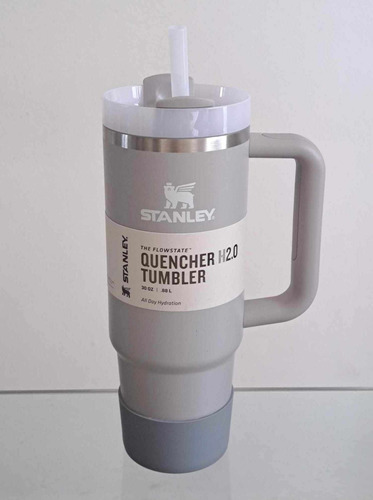 Stanley Quencher 30oz Vaso Taza Mug Termo Asa Con Funda Prot Ceniza - Gris Quencher