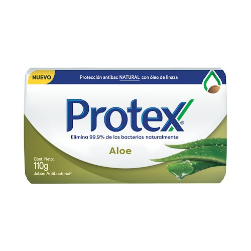 Caja 12 Jabon Barra Aloe Protex 110gr 0519 Ml.