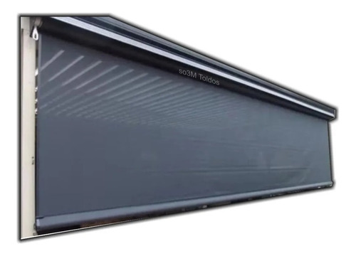 Toldo Vertical 2 Tela Solar 4 Pvc Motorizado Só Instalar