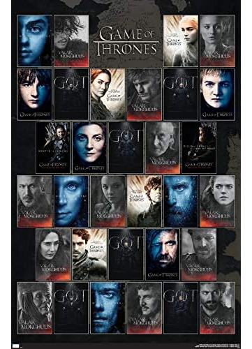 Game Of Thrones-grid Wall Poster, 22.375  X 34 , Unfram...