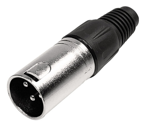 Imagen 1 de 10 de Ficha Conector Xlr Canon Macho Para Cable 3 Pines La Roca