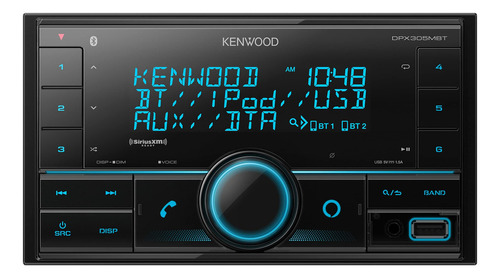 Receptor Estéreo Para Coche Kenwood Dpx305mbt Double Din Blu