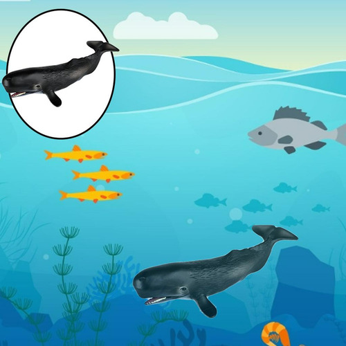 Figuras De Ballenas De Monstruo Marino, Modelo En Miniatura,