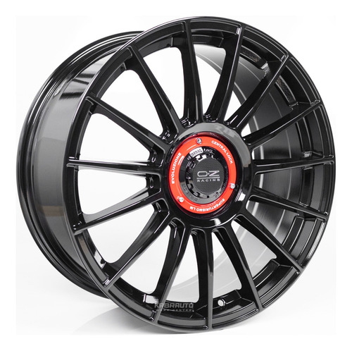 Rodas 18 Oz Racing Superturismo Lm Evoluzione 5x100 Gti Mk4 Cor Black Piano