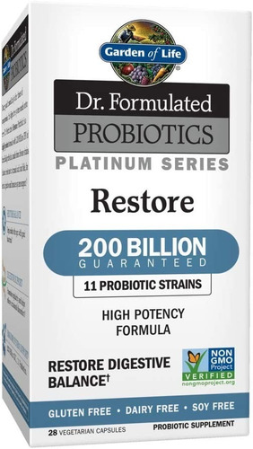 Probióticos Platinum 200 Billion 28 Capsulas Garden Of Life