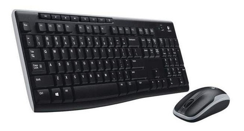 Imagen 1 de 3 de Combo Inalámbrico Logitech Mk270 Teclado Multimedia Y Mouse
