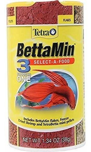 Tetra Bettamin Select-a-food 1.34 Onzas, Escamas De Pescado,