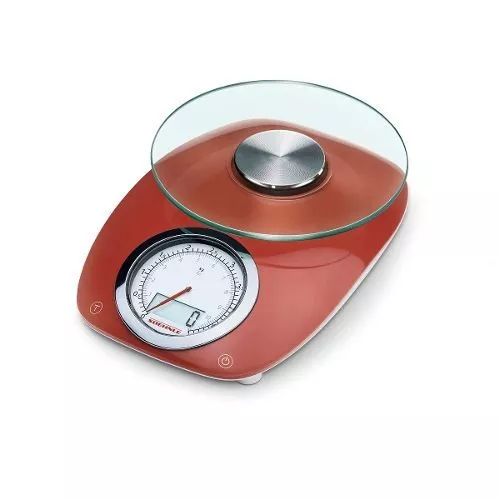 Balanza de cocina digital Soehnle Vintage Style pesa hasta 5kg roja