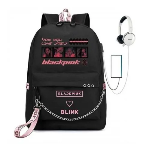 Mochila kawaii estilo coreano juvenil con puerto usb clearance