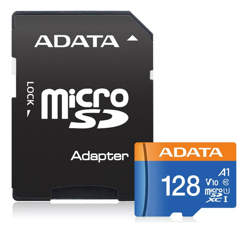Memoria Micro Sdxc 128gb Adata Clase 10 Video Full Hd V10 