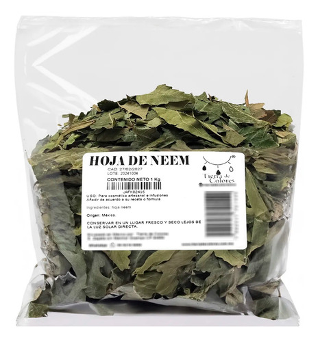 Hoja De Neem Deshidratada 1kg Azadirachta Indica
