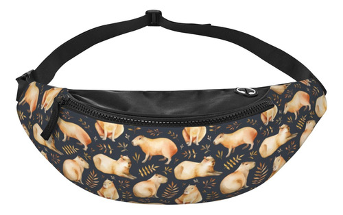 Riñonera Fanny Pack Con Forma De Capibara Ajustable, Unisex