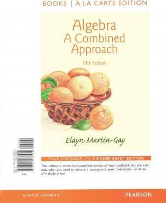 Algebra : A Combined Approach Books A La Carte E (original)