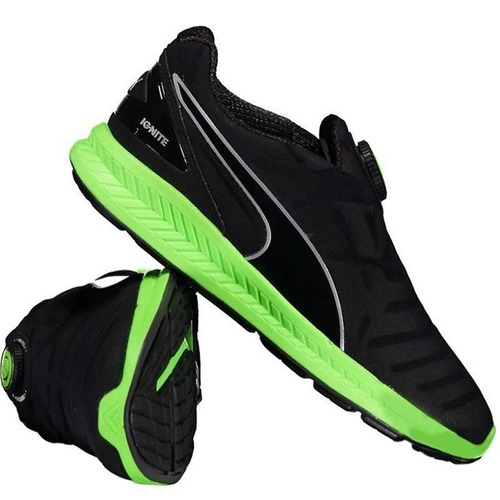 puma disk preto e verde