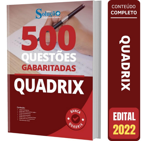 Apostila De Testes Quadrix - Questões Gabaritadas