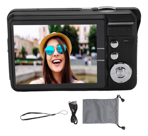 Cámara Compacta Negra 4k Digital 48mp Hd 2.7 Pulgadas Pantal