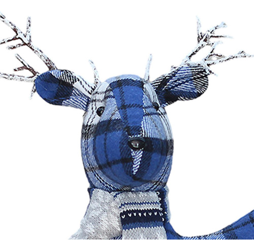 Adornos Navideños De Alce De Tela, Decoración De Alce