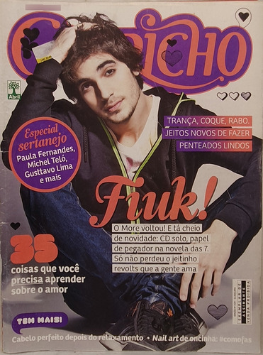 Revista Capricho 1129 - Fiuk! - Editora Abril (Usado)