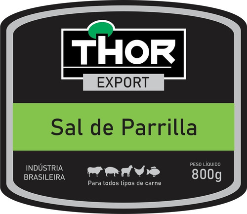 Sal De Parrilla Argentina Thor Churrasco 800g - Tradicional