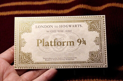 Pase A Plataforma 9 3/4 - Harry Potter - Hogwarts