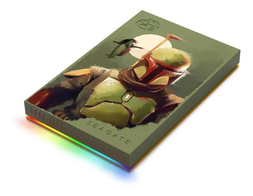 Disco Duro Portatil Seagate 2tb 3.2 Star Wars Boba Fett Rgb