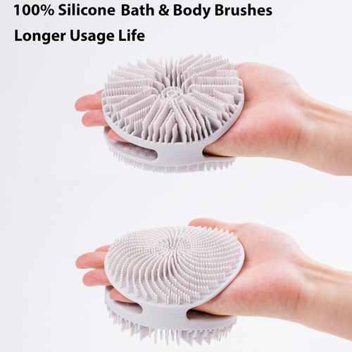2 Unidades Exfoliantes De Silicona Para El Cuerpo, Cepillo