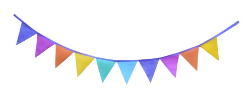 Imagen 2 de 2 de Banderines Tela Friselina 80 Grs Elegí Tus Colores X 10 Metros