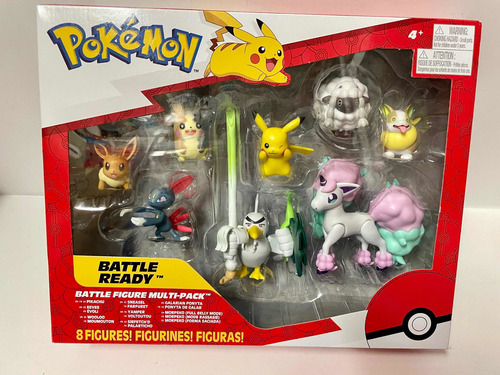Pokemon Multi Pack De Batalla 8 Figuras Pikachu Eevee