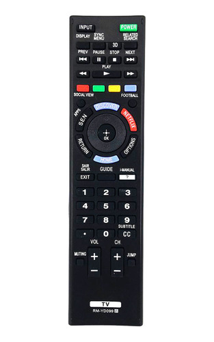 Control Remoto Para Televisor Sony Rm-yd099 14927144 Led Hdt