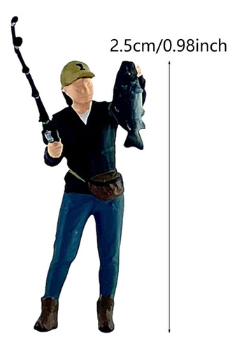 1/64 Modelo De Escena De Figura Masculina De Con Pez