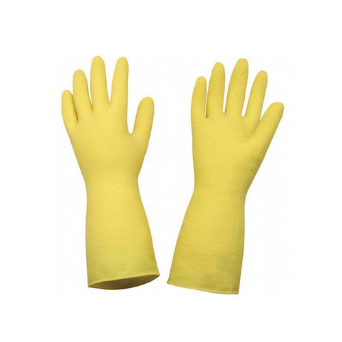 Imagem 1 de 2 de Luva Latex Amarela Top C/ Forro Tam G (par) Sanro