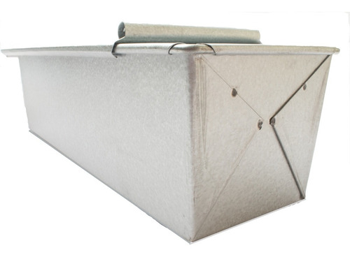 Paq Molde Pan De Caja Con Tapa Panque Barra Grande Uso Rudo