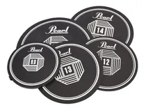 Comprar Set Sordinas Parches Bateria Pearl Toms + Redoblante + Bombo Color Negro