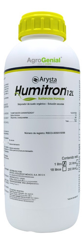 Humitron 1 Litro  Mejorador De Suelo Orgánico