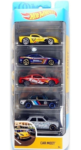 Hot Wheels Pack 5 Car Meet 1/64 Ghp52