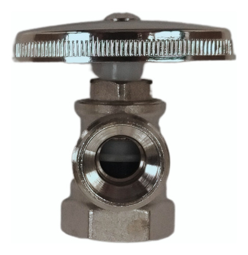 Llave Angular 1/2 X 1/2 Rugo 25 De Vuelta Sin Contratuerca Gris Claro