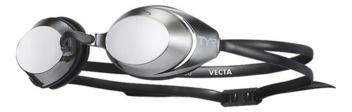Tyr Vecta Racing Swim Googles Adult Fit - Espejo Plateado/ne